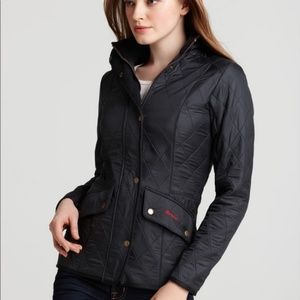 Barbour Navy Quilted Cavalry Jacket 10
